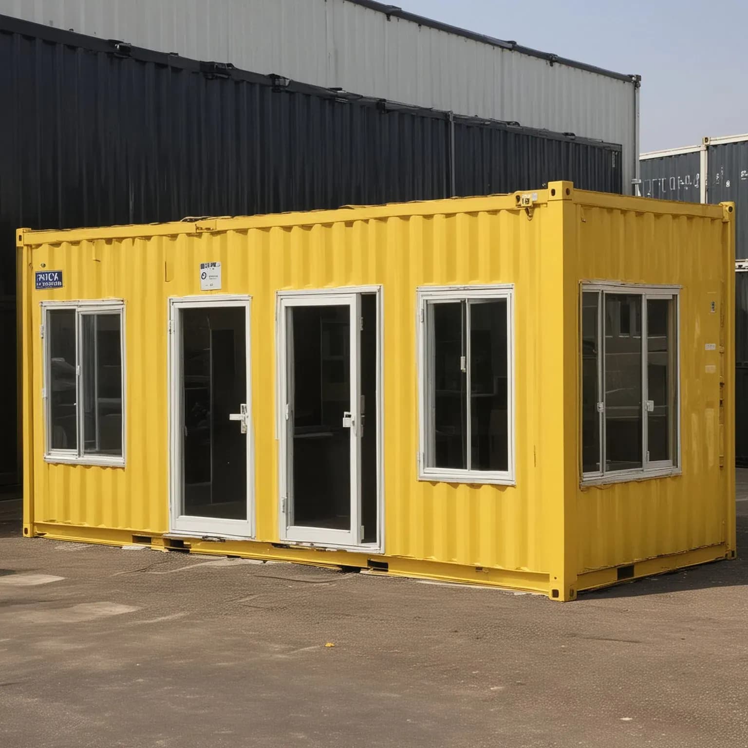 Container Office - Yellow