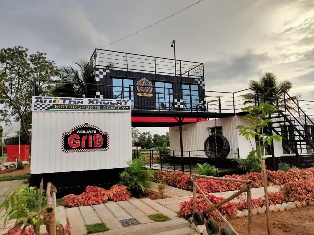 Portable cabin labour colony setup for construction site in India