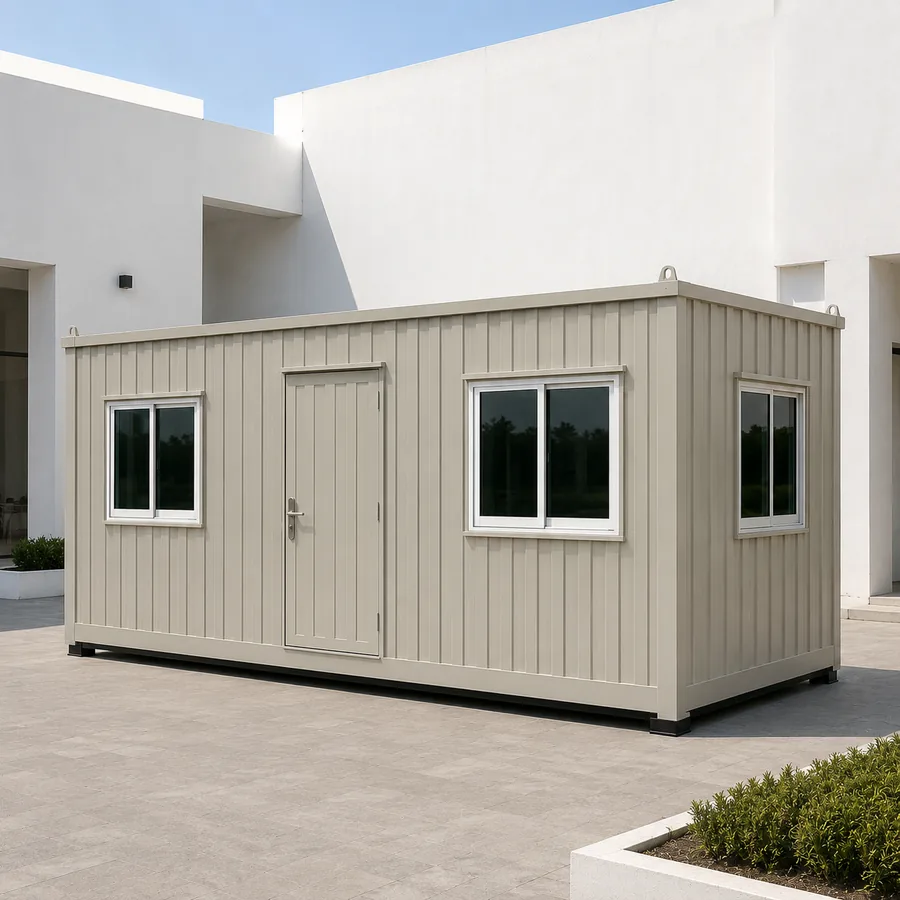 Portable cabin 20x10 ft, hero view, relocatable MS structure by SAMAN Portable