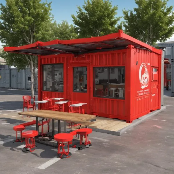 Modular Container Cafe