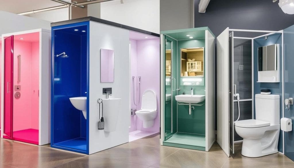 customizable bathroom cabins